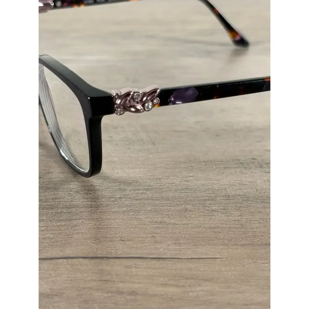 Kay Unger New York K199 PUR Brown Tortoise Shell Women's Eyeglass Frames Glasses